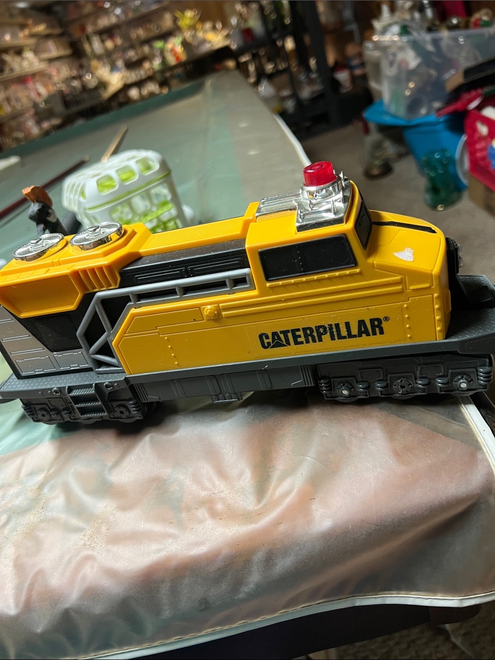 Caterpillar Yellow and Black Kids Toy Locomotive Engine